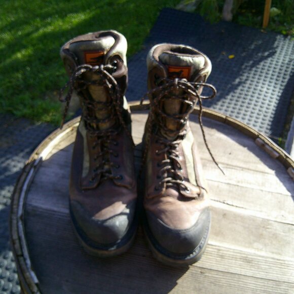 MENS IRISH SETTER HUNTING CAMO LEATHER GORETEX ULTRATHINSULATE HITOP BOOTS - Picture 1 of 11